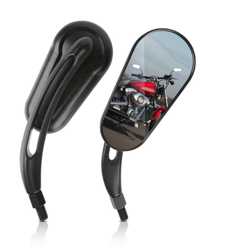 Motorcycle Mirror 2 PAAR Motorrad Hinten Seite Spiegel Für Road King Für Touring XL 883 SPORTSTER Für Softail Für Bobber Für Chopper Für Street Glide Handlebar Mirrors von Pfdwmdoi