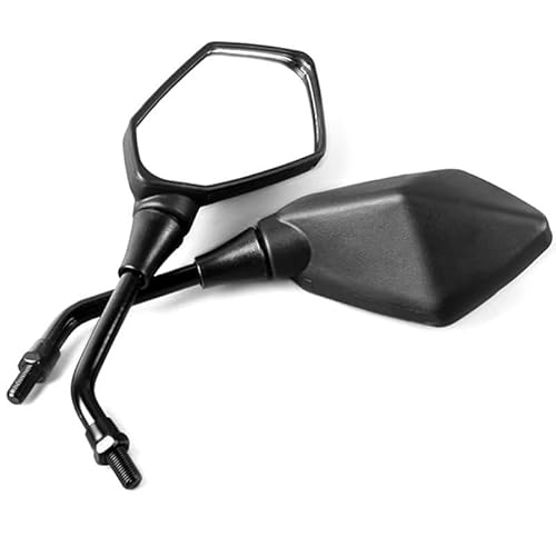 Motorcycle Mirror 2 Paar Universial 8mm 10mm Motorradspiegel Roller E-Bike Rückspiegel Elektromobil Rückseite Konvexspiegel Handlebar Mirrors von Pfdwmdoi