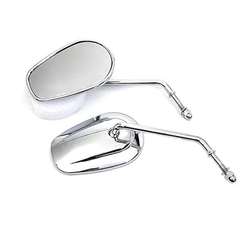 Motorcycle Mirror 8MM Für Sportster 1200 Für Straße 500 Für XG500 Für Low XL883L Für Softail Rückspiegel Motorrad Rückspiegel Handlebar Mirrors von Pfdwmdoi