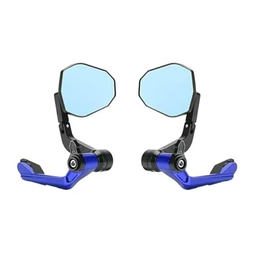 Motorcycle Mirror Für 450NK Motorrad Lenker Seite Bar End Spiegel Grip Schutz Stange Schutz Kit Für 450SR Für 450 NK Für 450 SRS Rückspiegel Handlebar Mirrors(Blue) von Pfdwmdoi