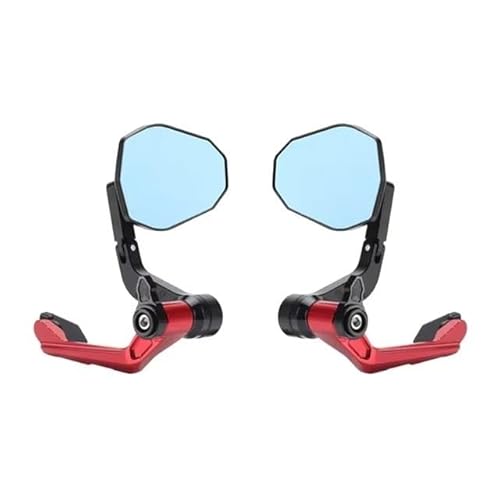 Motorcycle Mirror Für 450NK Motorrad Lenker Seite Bar End Spiegel Grip Schutz Stange Schutz Kit Für 450SR Für 450 NK Für 450 SRS Rückspiegel Handlebar Mirrors(Red) von Pfdwmdoi