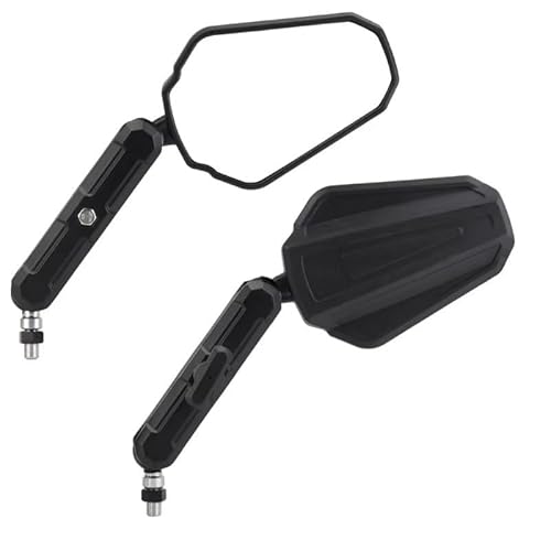 Motorcycle Mirror Motorrad Rückspiegel Seitenspiegel Rückspiegel Für KLR650 Für TRK Rally Universal Handlebar Mirrors von Pfdwmdoi