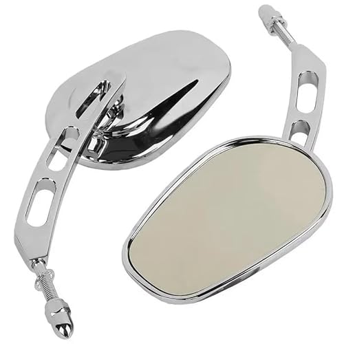 Motorcycle Mirror Universal 8mm Rückansicht Seitenspiegel Für Road King Für Touring Für XL883 Für Sportster Für Fatboy Für Dyna Für FXDF Für FLSTF Für Softail Handlebar Mirrors(A) von Pfdwmdoi