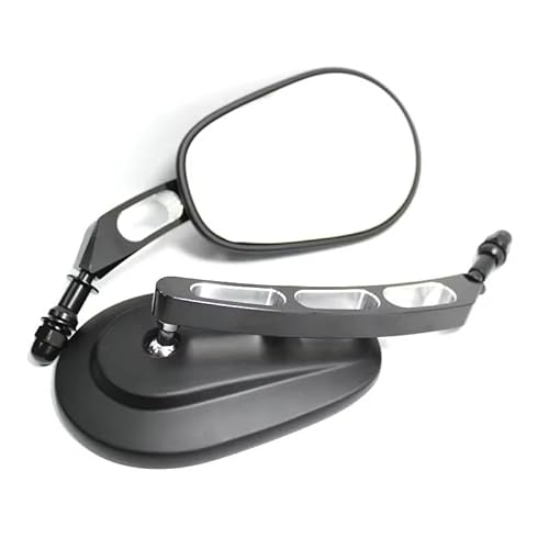 Motorcycle Mirror Universal 8mm Rückansicht Seitenspiegel Für Road King Für Touring Für XL883 Für Sportster Für Fatboy Für Dyna Für FXDF Für FLSTF Für Softail Handlebar Mirrors(B) von Pfdwmdoi