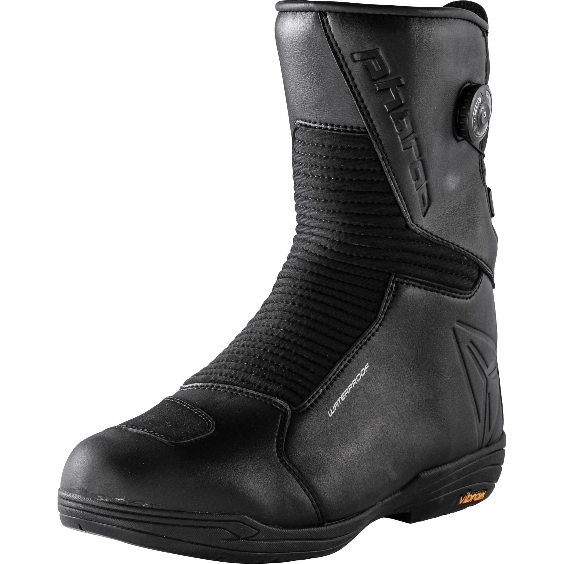 Pharao Delta WP Motorradschnürstiefel lang schwarz 40 Herren von Pharao