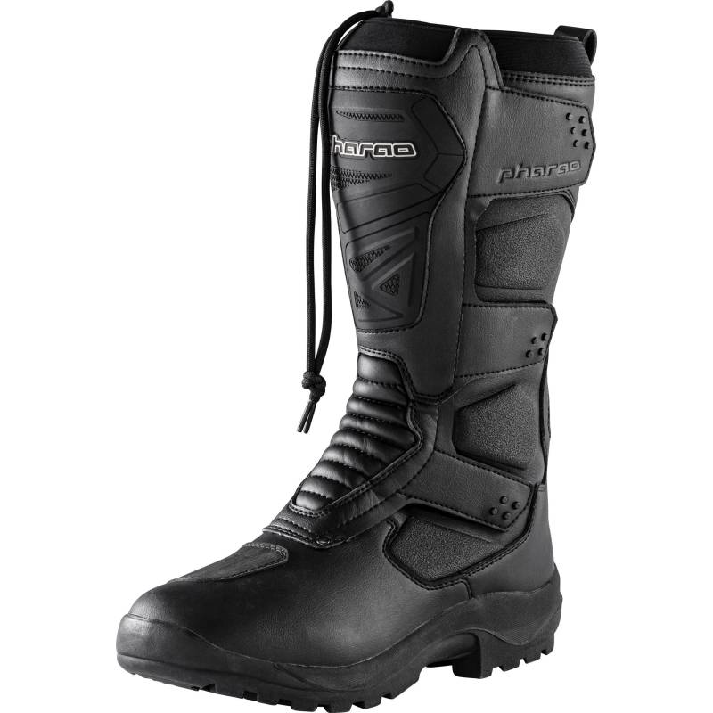 Pharao Innvik WP Motorradstiefel lang schwarz 42 Herren von Pharao