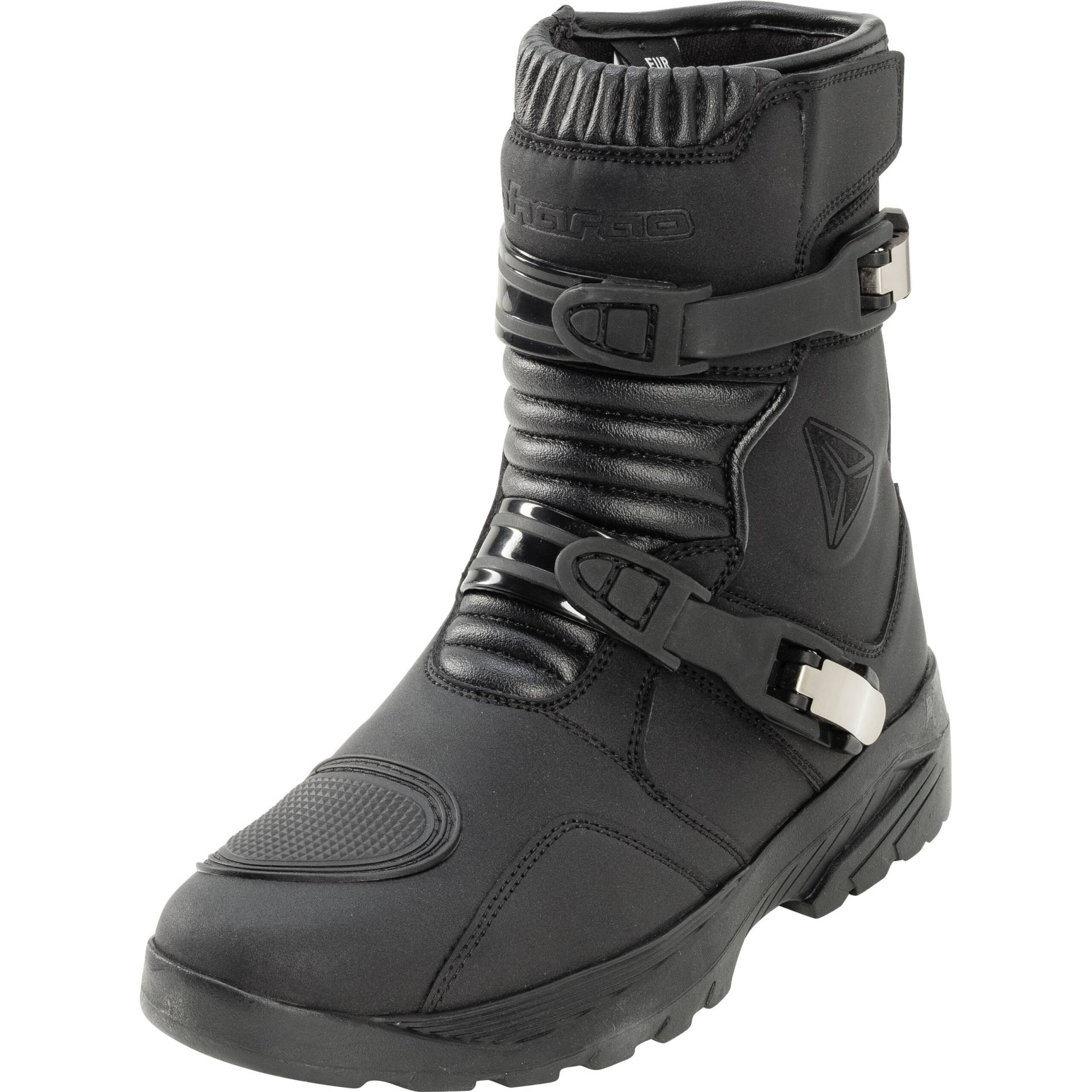 Pharao Robson WP Damen Motorradstiefel kurz schwarz 38 Damen von Pharao