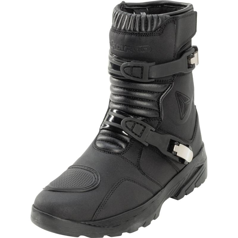 Pharao Robson WP Damen Motorradstiefel kurz schwarz 39 Damen von Pharao