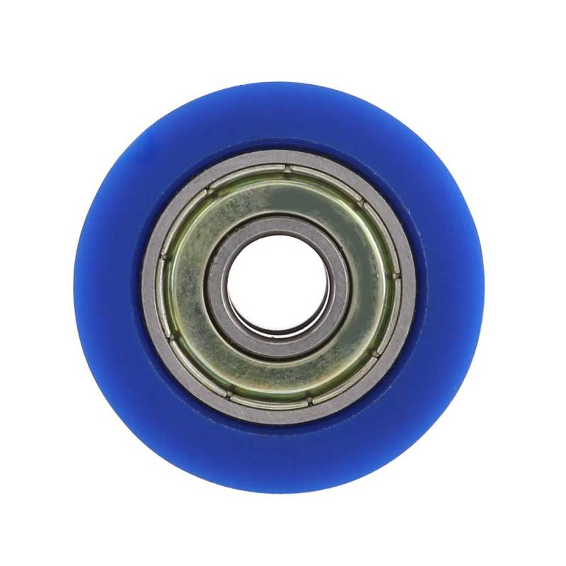 Kettenrollenspanner, Kettenrollenrolle für Motorräder, Kettenrolle, Motorrad-Kettenrollenschieber, Innendurchmesser 8 Mm/10 Mm Optional, Kettenführungsrolle für (Blau 10mm) von Phefop