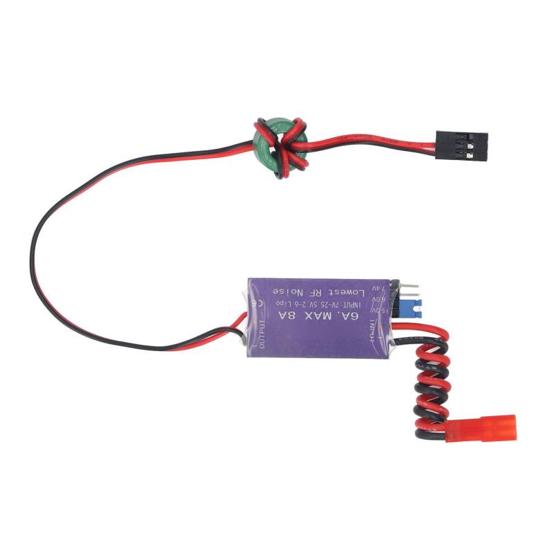 Phefop Externes Reglermodul, 6-A-Spannungsregler-Batteriepack-Eingang 5 V, 6 V, 7,4 V, 6 A-Ausgang für RC-Hubschrauber, Elektrohubschrauber von Phefop