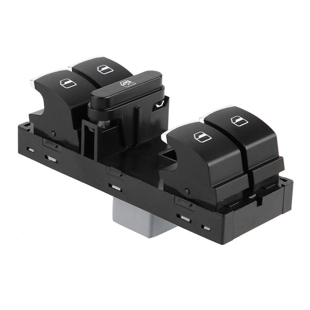 Phefop Master Power Window Switch, Schwarzes ABS -Material -Seitenfensterschalter mit 78 G Gewicht für 5. 959 857 von Phefop