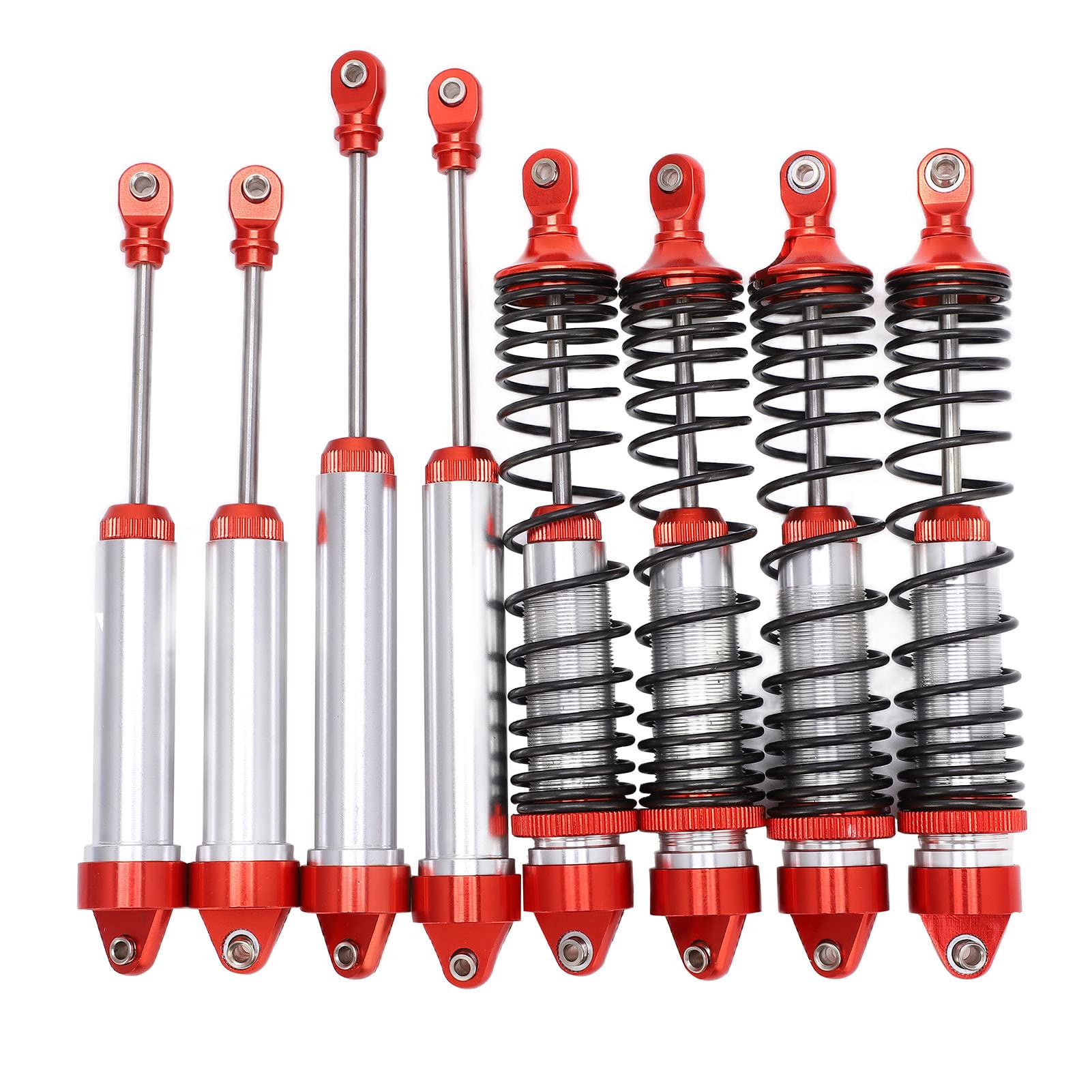 Robustes RC-Set aus Aluminiumlegierung mit Smooth für UDR, Vorder- und Hinterbausatz für RC-Hobbyisten (Rot) von Phefop