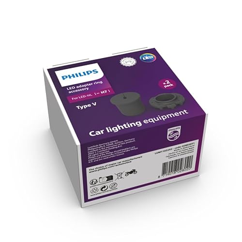 Philips Adapter-Ring H7-LED Typ V, Lampenhalterung für Philips Ultinon Pro6000 Boost H7-LED Moto von Philips automotive lighting