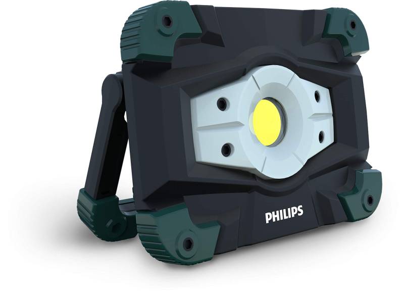 Philips EcoPro50 LED-Arbeitsleuchte, tragbarer wiederaufladbarer LED-Strahler aus Aluminium, Baustrahler, 1000lm, Powerbank Funktion von PHILIPS