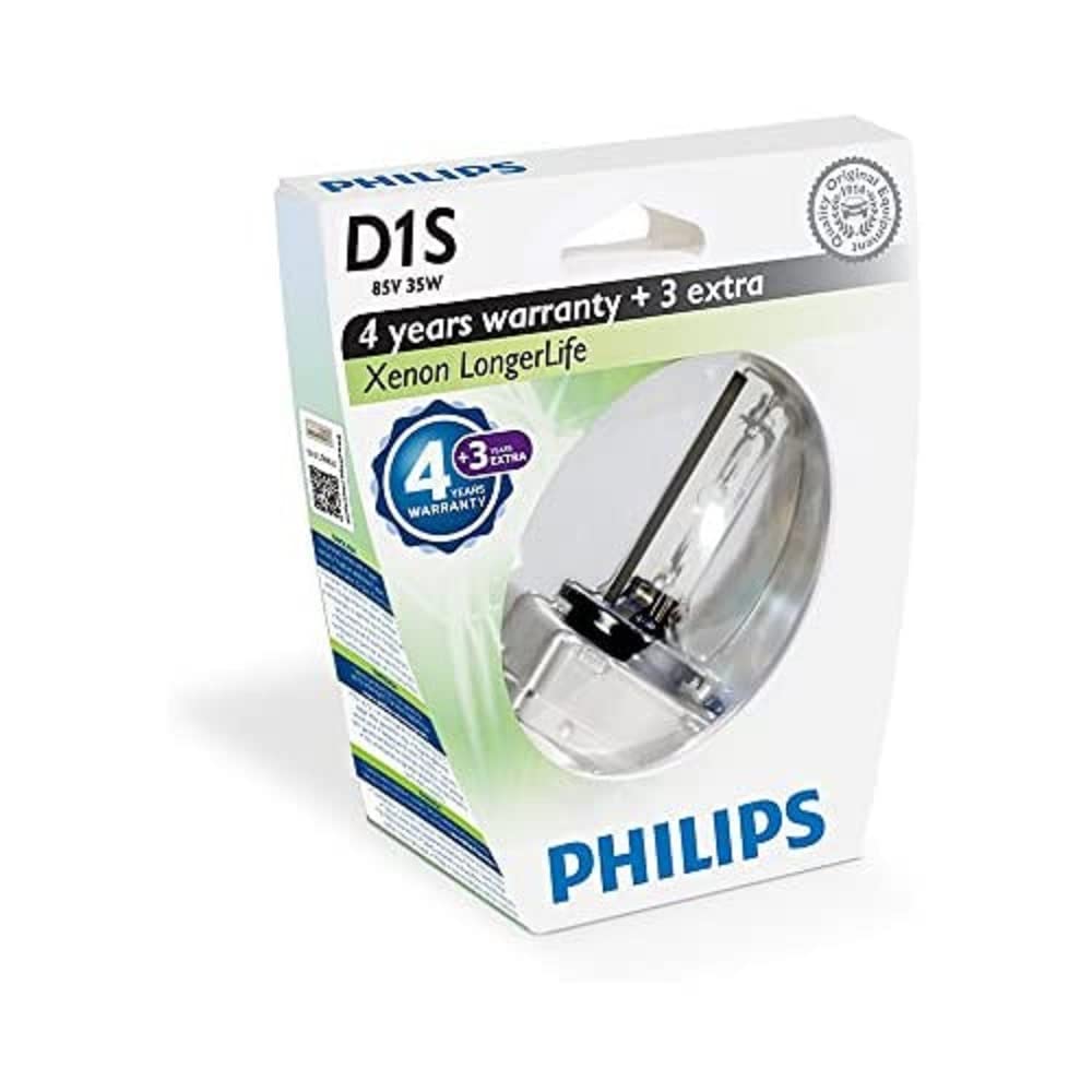 Philips Xenon-Scheinwerferlampe D1S LongerLife 85415SYS1, Einzelblister von PHILIPS