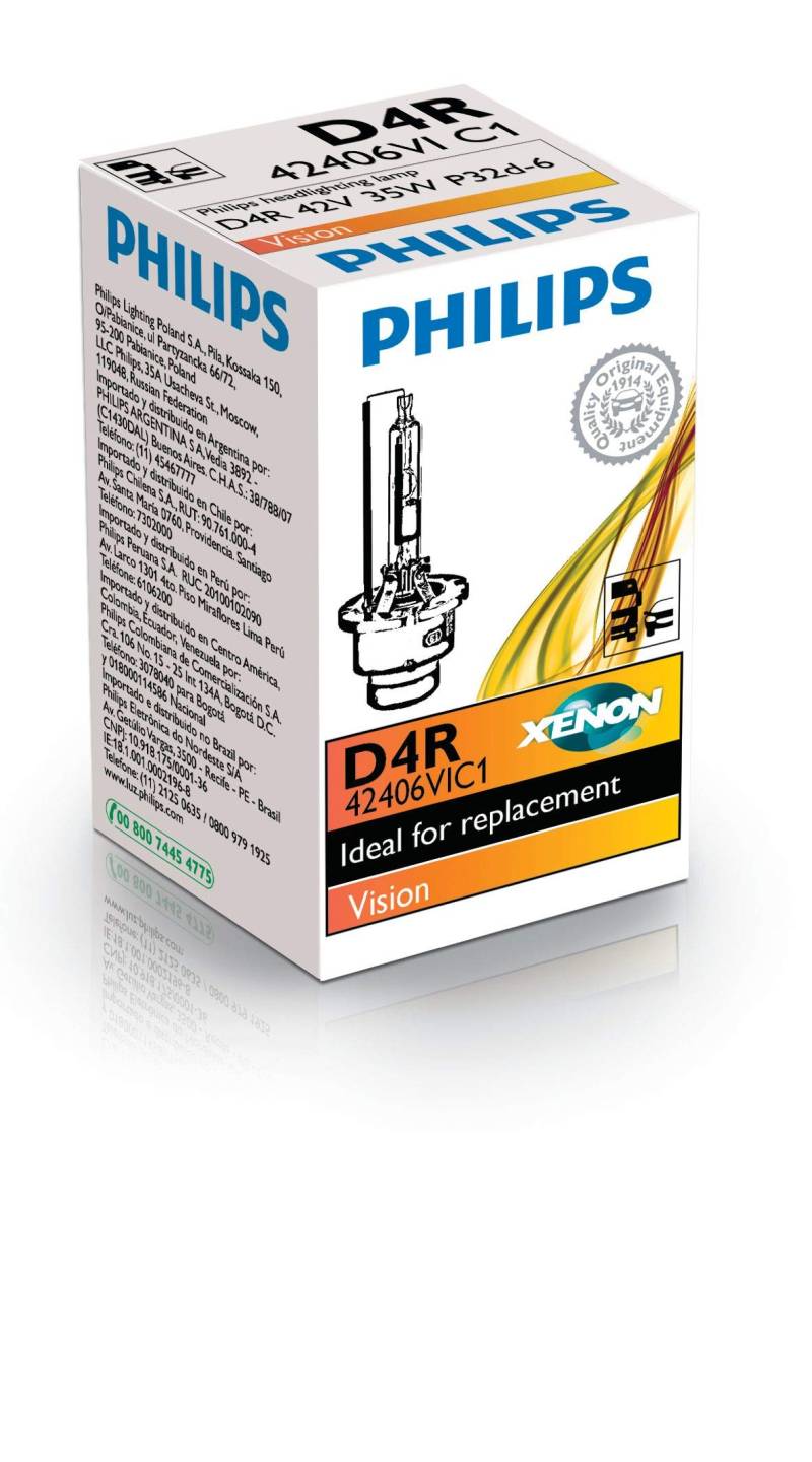 D4R 35W P32d6 Xenon Vision 1st. Philips von PHILIPS