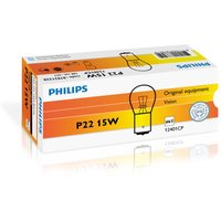 Glühlampe Sekundär PHILIPS Stop P22 Vision 12V, 15W, 10 Stück von Philips