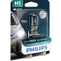 Glühlampe Halogen PHILIPS H1 X-tremeVision Pro150 12V, 55W, 1 Stück von Philips