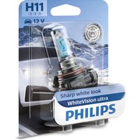 Glühlampe Halogen PHILIPS H11 WhiteVision Ultra 12V, 55W, 1 Stück von Philips