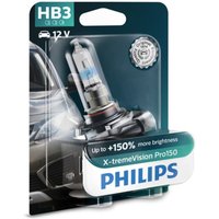 Glühlampe Halogen PHILIPS HB3 X-tremeVision Pro150 12V, 60W, 1 Stück von Philips