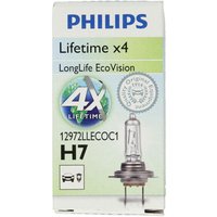 Glühlampe Halogen PHILIPS H7 LongLife EcoVision 12V, 55W, 1 Stück von Philips