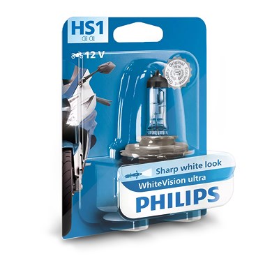 Philips HS1 WhiteVision Ultra Moto 12V 35/35W PX43t-38 [Hersteller-Nr. 12636WVUBW] von Philips