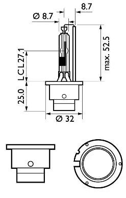 PHILIPS Glühlampe, Fernscheinwerfer MERCEDES-BENZ,AUDI,RENAULT 85126SYC1 GOC37252633,GOC37526833,989833 07920081816,ZF8GS007001,A910139000000,982452 von Philips