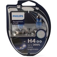 PHILIPS Glühlampe, Fernscheinwerfer RacingVision GT200 H4 12342RGTS2  VW,AUDI,MERCEDES-BENZ,Transporter V Bus (7HB, 7HJ, 7EB, 7EJ, 7EF, 7EG, 7HF, 7EC) von Philips