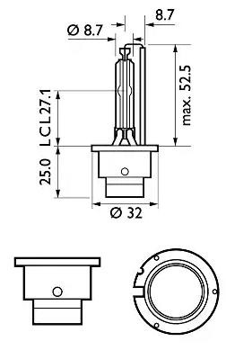 PHILIPS Glühlampe, Fernscheinwerfer VW,AUDI,MERCEDES-BENZ 85122SYC1 00175800,Z0430103,8H0941029D 71199904790,1669676,3512340000,09117208,07920081805 von Philips