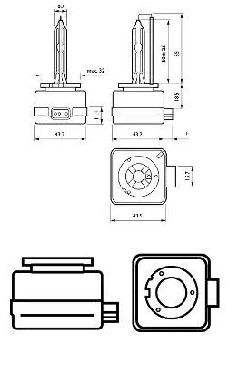 PHILIPS Glühlampe, Fernscheinwerfer VW,AUDI,MERCEDES-BENZ 85415SYC1 11335600,N10566103,GOC37522033 140772015,270101770,910139000002,7701062188 von Philips