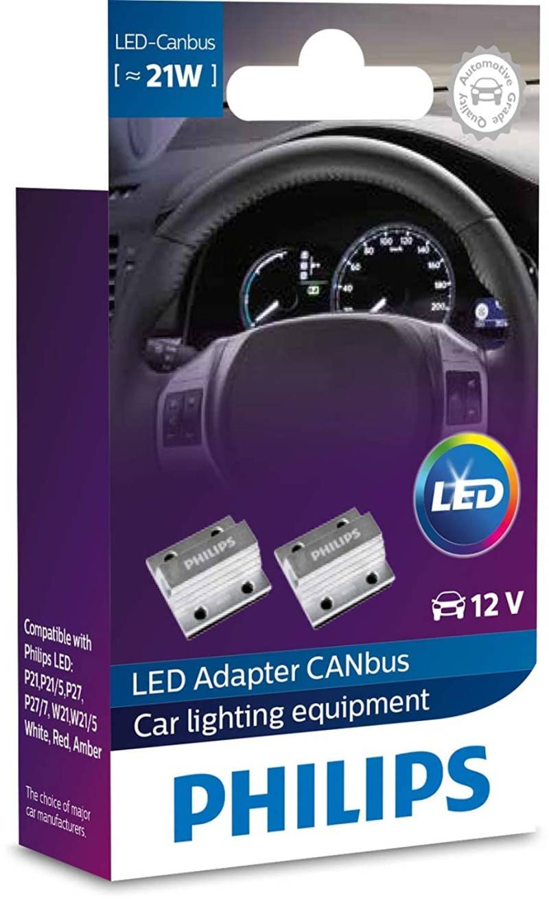 Philips Automotive lighting Canbus LED Adapter, Weiß, 21 W von PHILIPS