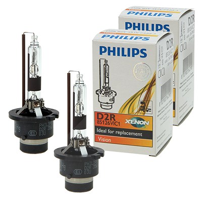 Philips 2x D2R Xenon Vision [Hersteller-Nr. 851262VIC1] für Audi, Citroën, Fiat, Honda, Lexus, Mercedes-Benz, Mini, Mitsubishi, Nissan, Peugeot, Subar von Philips