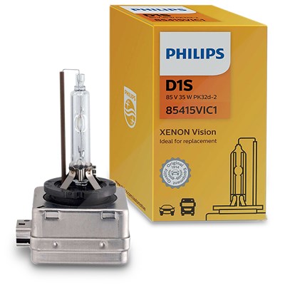 Philips D1S Vision Xenon-Fahrzeugscheinwerferlampe [Hersteller-Nr. 85415VIC1] für Abarth, Alfa Romeo, Alpina, Audi, BMW, Cadillac, Chrysler, Citroën, von Philips