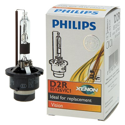 Philips D2R Vision Xenon-Fahrzeugscheinwerferlampe [Hersteller-Nr. 85126VIC1] für Citroën, Audi, Fiat, Honda, Mercedes-Benz, Lexus, Nissan, Mini, Mits von Philips