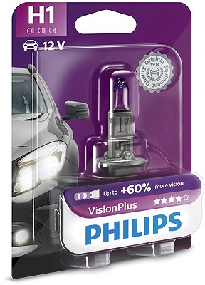 Philips Glühlampe, Fernscheinwerfer [Hersteller-Nr. 12258VPB1] für Abarth, Alfa Romeo, Alpina, Audi, BMW, Chevrolet, Chrysler, Citroën, Dacia, Daihats von Philips