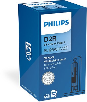 Philips Glühlampe, Fernscheinwerfer [Hersteller-Nr. 85126WHV2C1] für Audi, Citroën, Fiat, Honda, Lexus, Mercedes-Benz, Mini, Mitsubishi, Nissan, Peuge von Philips