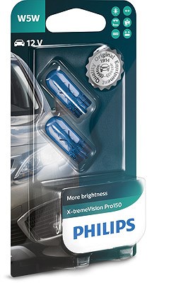 Philips Glühlampe, Positions-/Begrenzungsleuchte [Hersteller-Nr. 12961XVPB2] für Chevrolet, Audi, Cadillac, Chrysler, Dodge, Daihatsu, Daimler, BMW, A von Philips