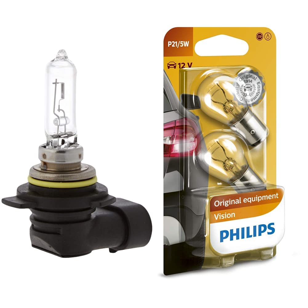 Philips HIR2 12V 55W PX22d LongerLife 3x life time 1st & 12499B2 Kugellampe Vision P21/5W Signallampe, 2er Blister, 13.50x9.50x13.50 von Philips