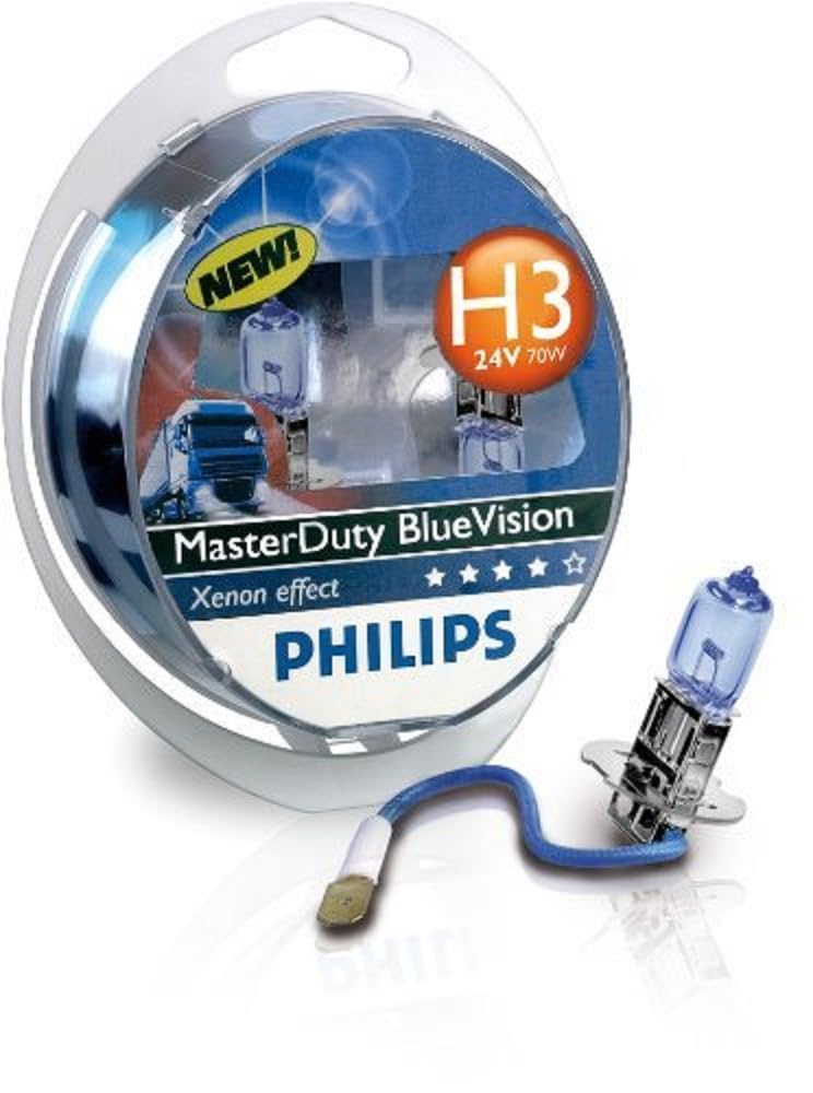 Philips automotive lighting MasterDuty BlueVision 24V H3 Scheinwerferlampe, 77486628 von Philips automotive lighting