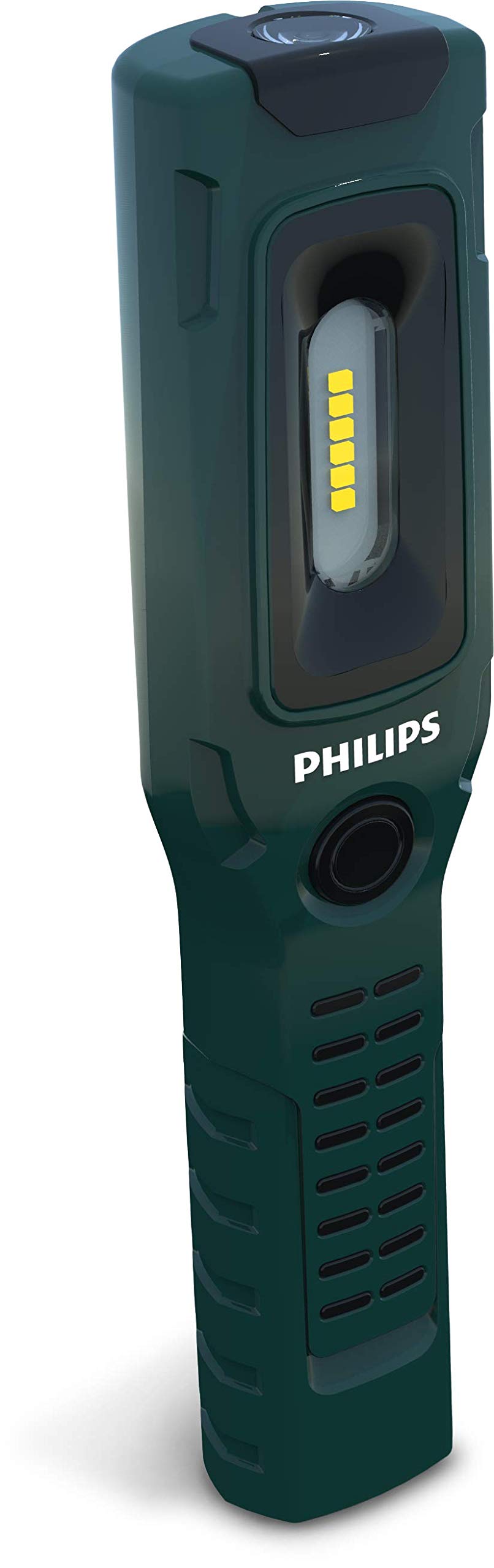 Philips EcoPro40 LED-Arbeitsleuchte, robuste wiederaufladbare Werkstattlampe, Handlampe, 300lm, schwenkbar von Philips automotive lighting