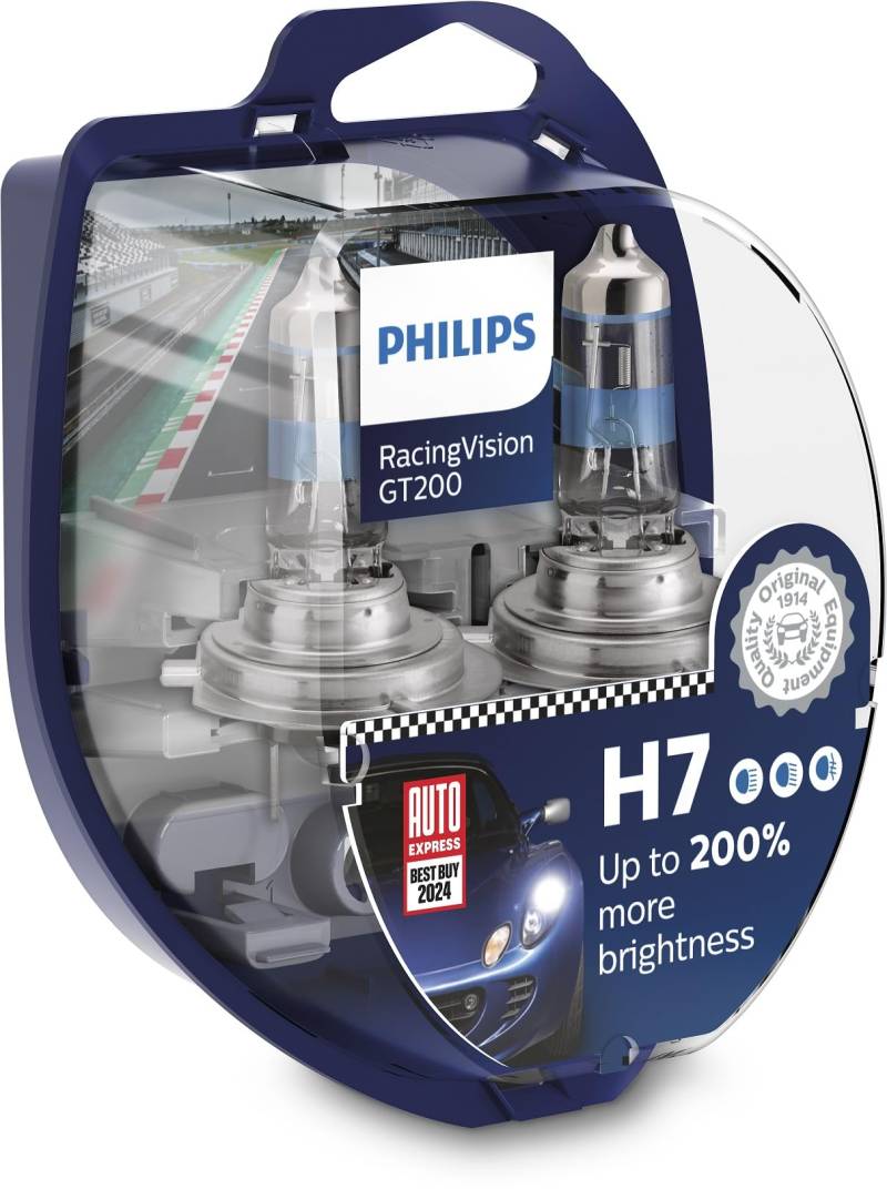 Philips Automotive 12972RGTS2 Halogen Leuchtmittel RacingVision H7 55 W 12 V von Philips automotive lighting