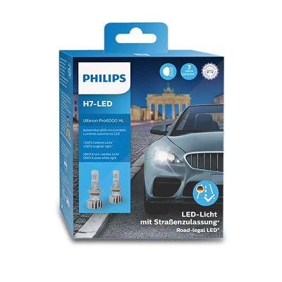 Philips Ultinon Pro6000 H7-LED [Hersteller-Nr. 11972U6000X2] von Philips