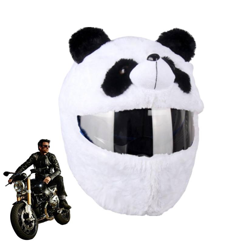 Motorradhelm Abdeckung Plüsch, Motorradhelm , Cartoon Plush Tier Helm Schutzhülle, Motorcycle Helmet , Motorradhelm Überzug Lustigmotorradhelm Überzug Plüsch Anti-Staub Für Männer Frauen von PhnkjGh