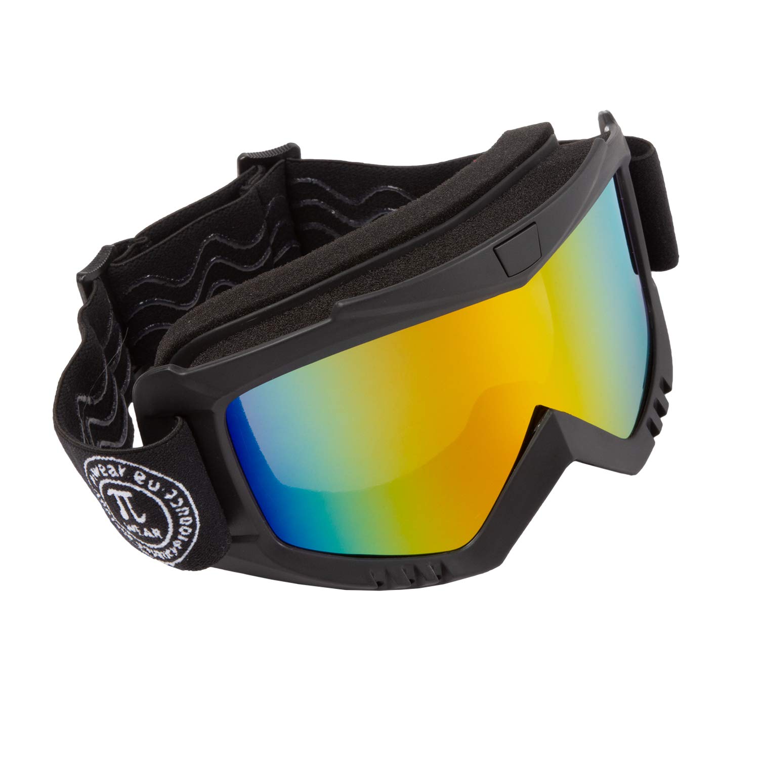 PiWear® MX Muddy GM - Hochwertige Motorrad Motocross Brille Skibrille UV Schutzbrille mit Schaumstoffpolsterung für Outdoor Aktivitäten Skifahren Radfahren Snowboard Wandern Augenschutz von PiWear