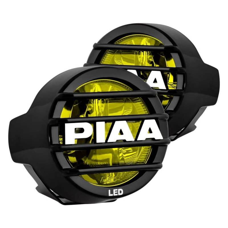 Piaa 22-05370 LP530 Gelb 3,5 Zoll SAE konform LED Ion Nebelscheinwerfer Kit mit Kabelbaum und Relais und Schalter 2 Stück von Piaa