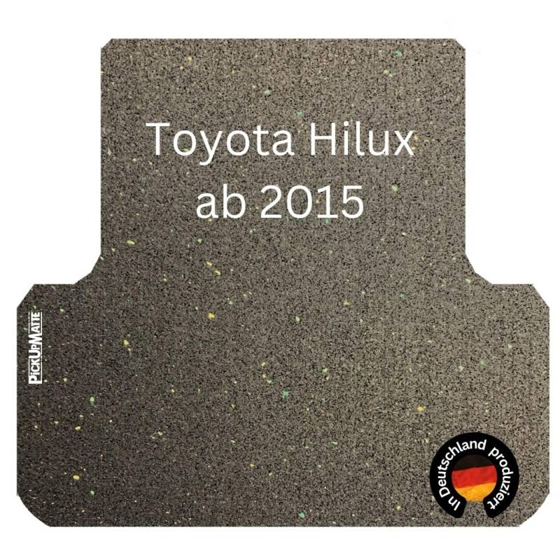 PICKUPMATTE Antirutschmatte für Toyota Hilux Invincible 2021 Doppelkabine mit Original-Laderaumwanne (8. Gen.) von Pickupmatte