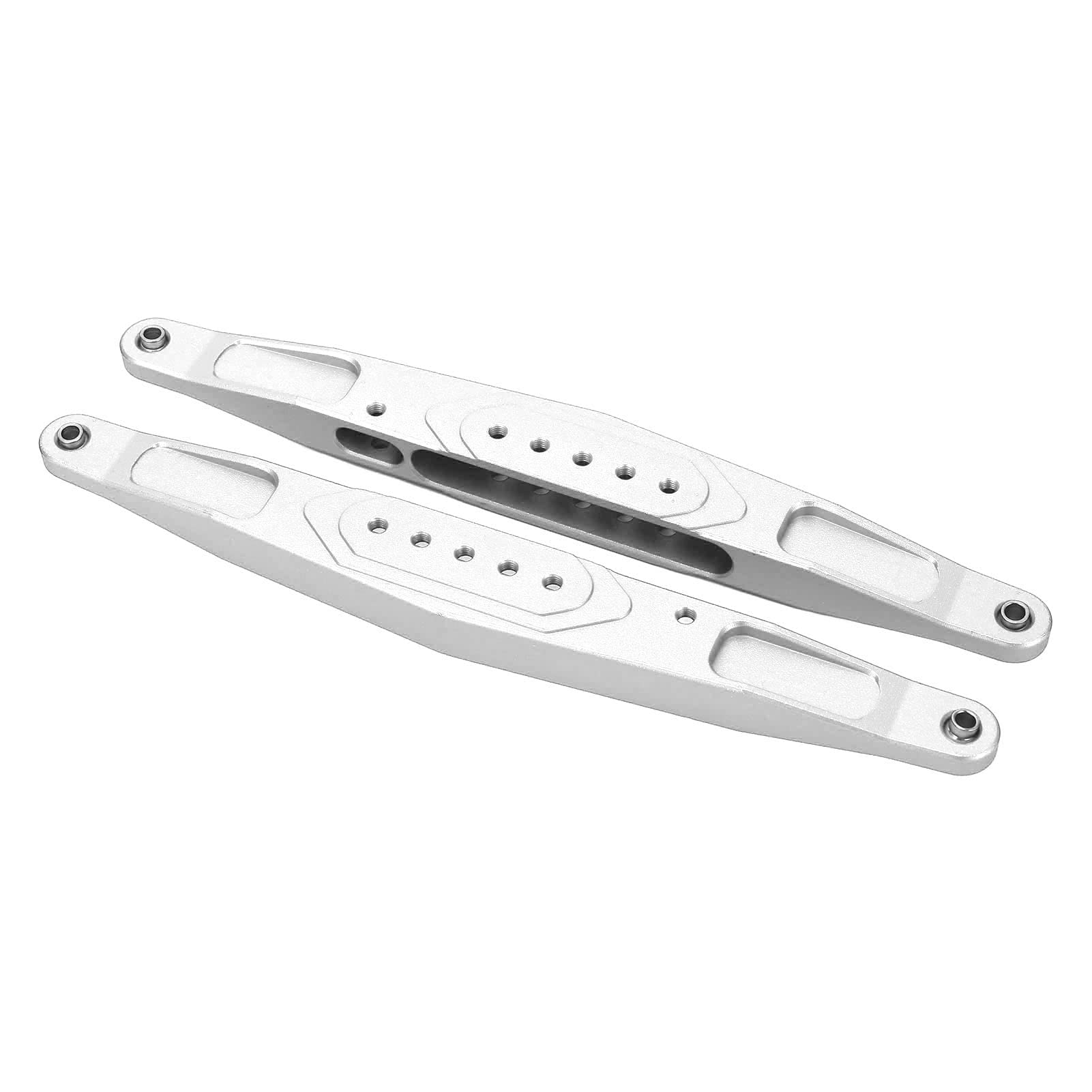 1 10 RC-Trailing Arm, hochfestes Aluminiumlegierung hinter den unteren ablaufenden Armen, kompatibel mit Hammer RC-Auto, hitzebehandelt für eine verstärkte Leistung (Dunkelblau). (Silber) von Pilipane