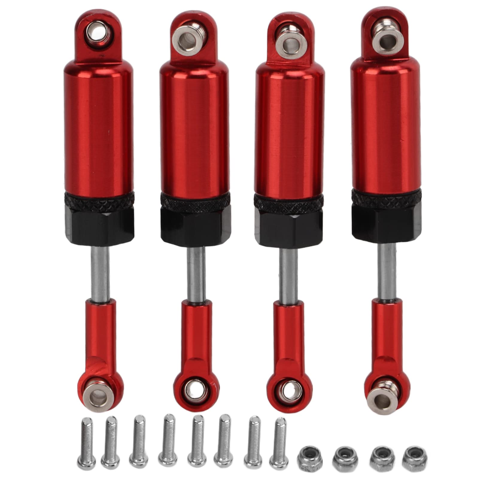 Metall einstellbare Stoßdämpfer Hochwertige Aluminiumlegierung RC -Dämpferschocks für Mn 1/16 Fernbedienungsauto -Modell -Upgrade -Teile von 4 (Red) von Pilipane