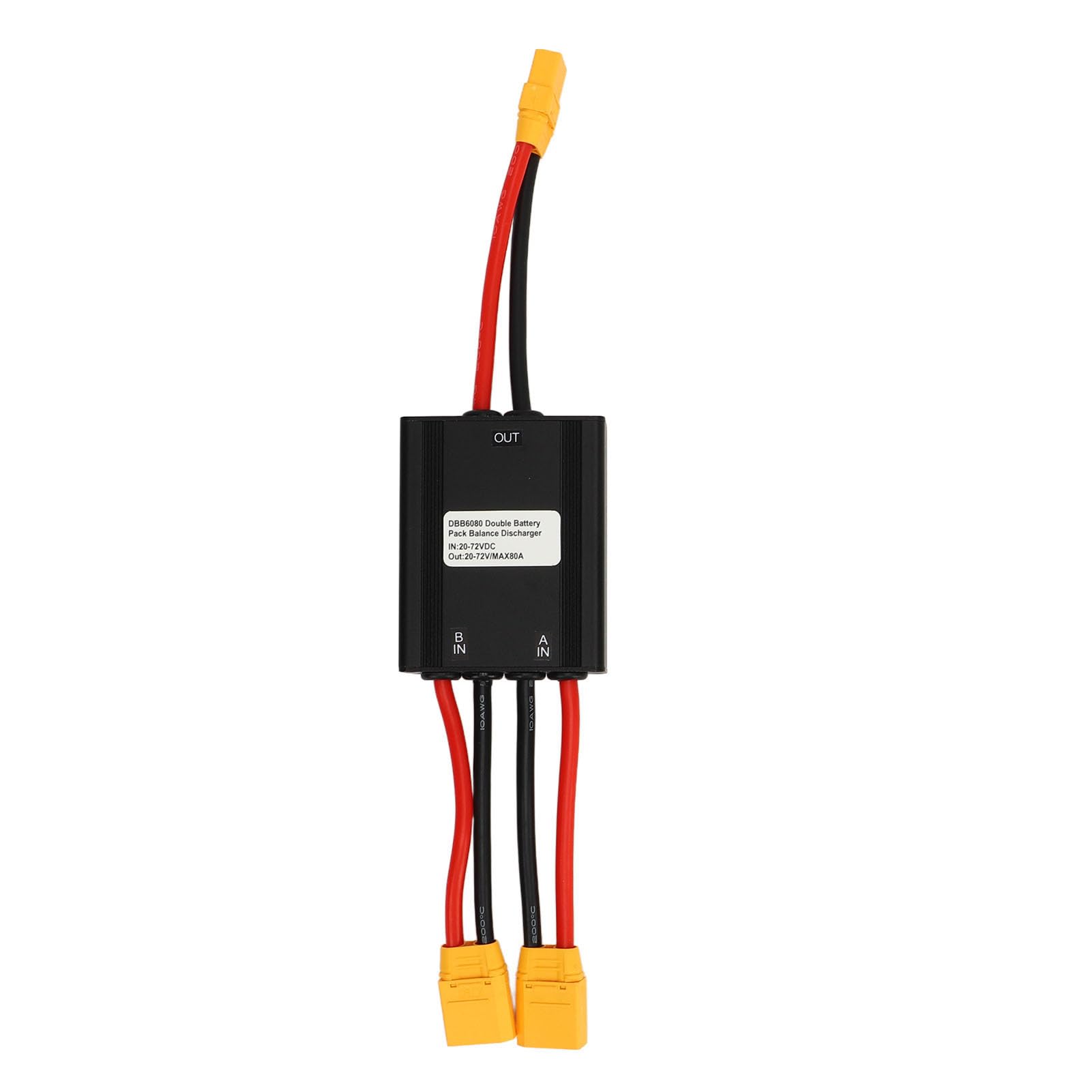 Pilipane Electric Dual -Batterie -Anschlussadapter Doppelbatterie -Entladungswandler 20V bis 72 V Moduladapter für den Ersatz 80A (80A) von Pilipane