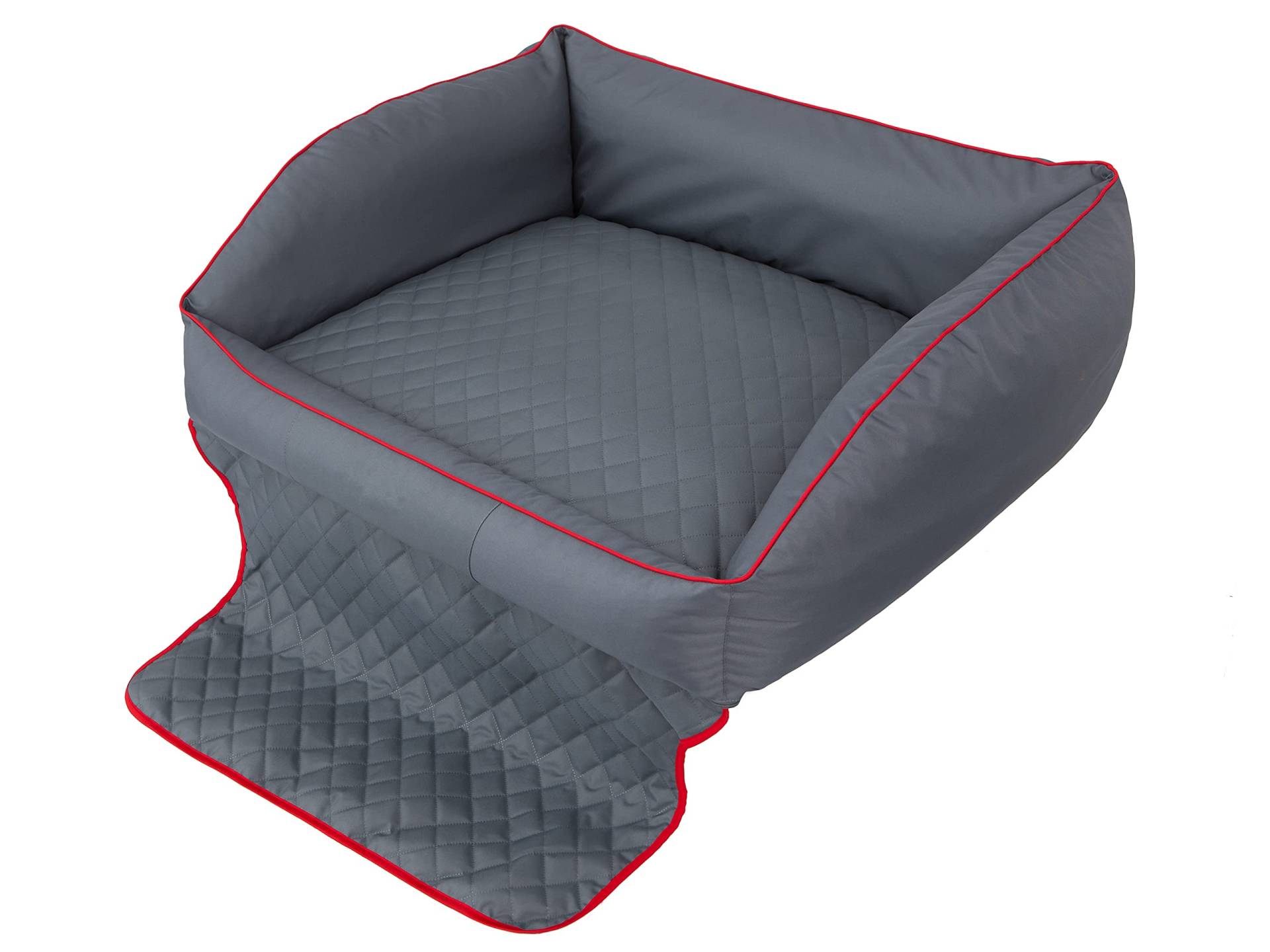 PillowPrim Hundebett, Hundebett, Hundesofa, Hundekissen, Ruheplatz, Hundematratze, Hundehütte, Hundeplatz, Hundekorb, Auto Sitzkissen, Transport, Reisen 110x90 cm von PillowPrim